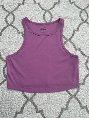 Wild Fable Purple Ribbed Cropped Tank Top Women’s size Large
